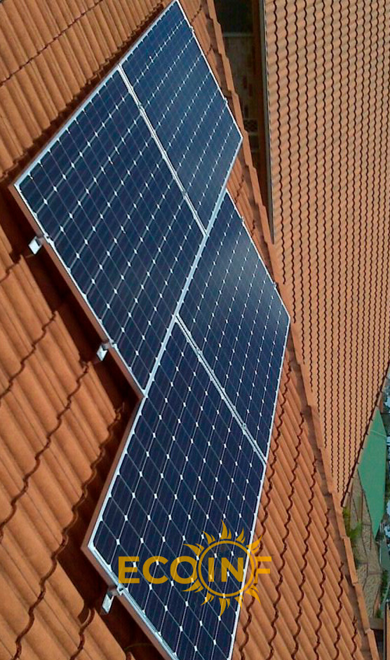 Instalação de painéis solares - Projeto 3