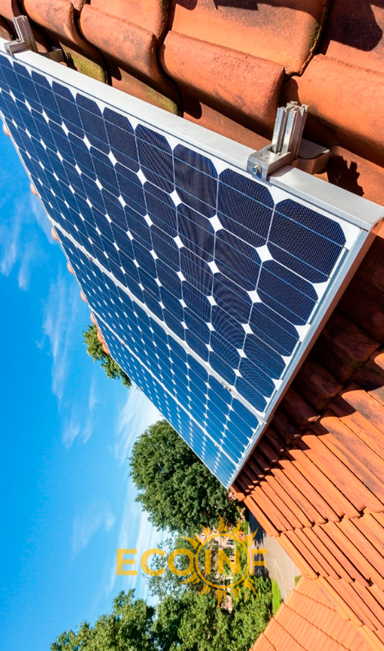 Instalação de painéis solares - Projeto 4