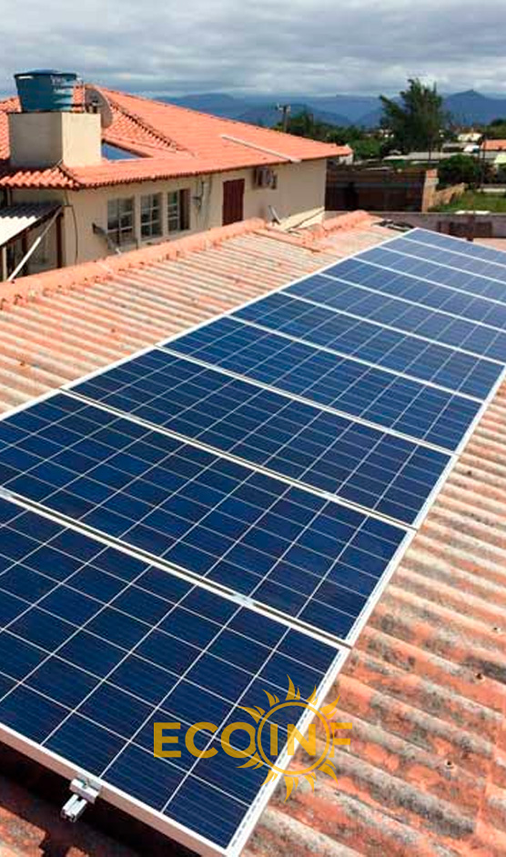 Instalação de painéis solares - Projeto 5