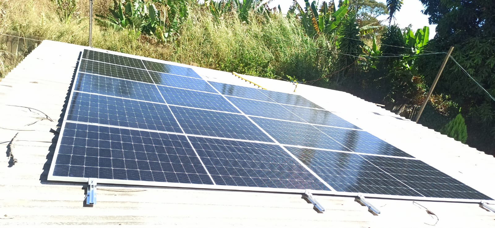 Instalação de painéis solares - Projeto 7