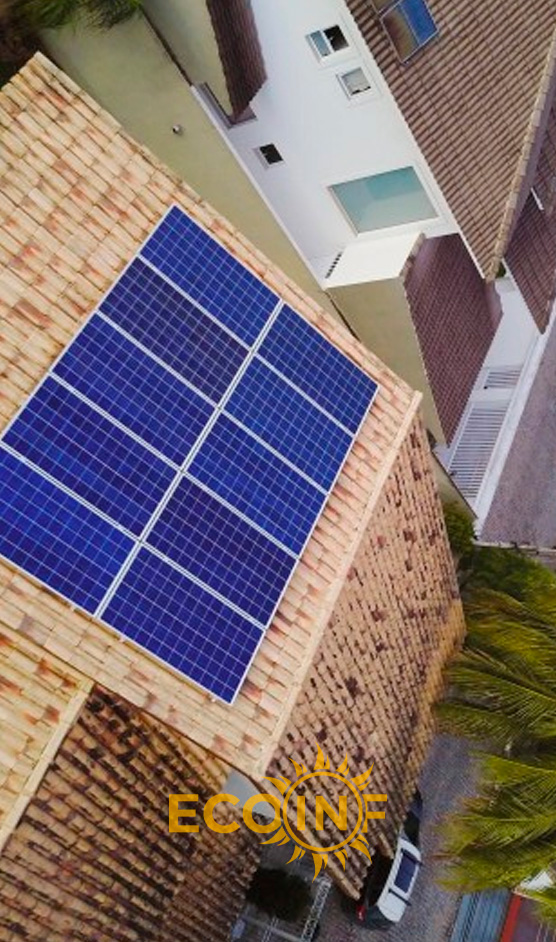 Instalação de painéis solares - Projeto 8